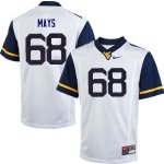 Men's West Virginia Mountaineers NCAA #68 Briason Mays White Authentic Nike Stitched College Football Jersey JF15D30TZ